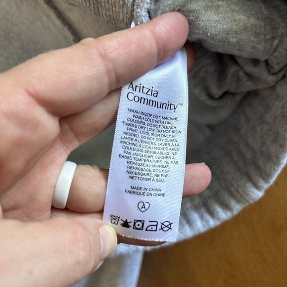 Arizia Jogger Sweat Pants Medium Fleece Drawstring Taper Leg Gray Athleisure - Picture 9 of 14